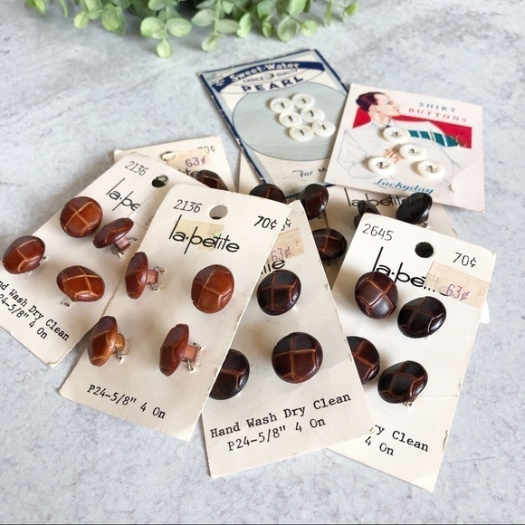 Vintage Buttons On Cards Bundle Lot - Picture 1 of 9